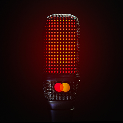 Mastercard Mic Drop Mastercard Microphone | blankvers